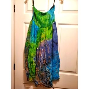 Cassee's strapless dress
